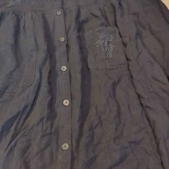 Disturbia scuutellaria embroidered button up midi dress size us 16 new - Picture 7 of 7